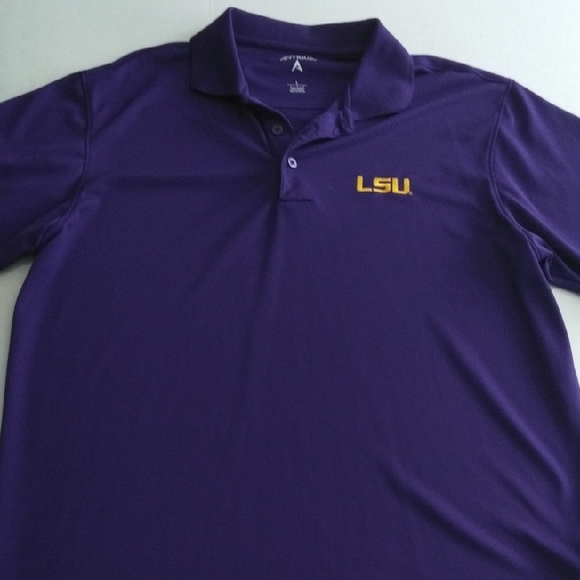 Antigua Purple LSU Men's Polo Shirt Size Large - Picture 1 of 7